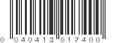 UPC 040413017400