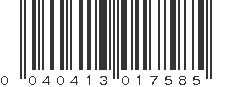 UPC 040413017585