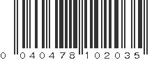 UPC 040478102035