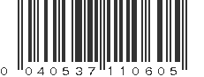 UPC 040537110605