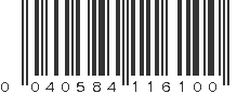 UPC 040584116100