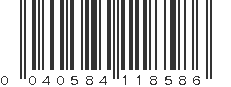 UPC 040584118586