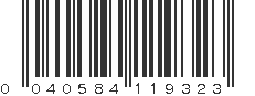 UPC 040584119323