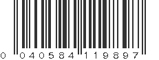 UPC 040584119897