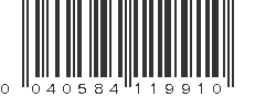 UPC 040584119910