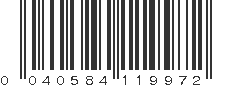 UPC 040584119972