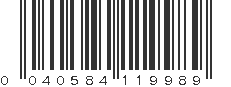 UPC 040584119989