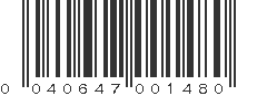 UPC 040647001480