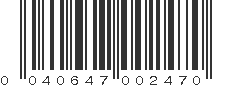 UPC 040647002470