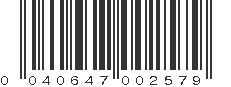 UPC 040647002579