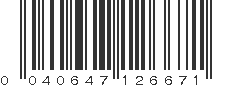 UPC 040647126671