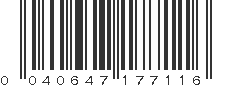UPC 040647177116