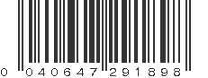 UPC 040647291898