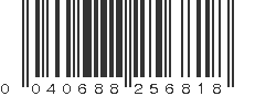 UPC 040688256818