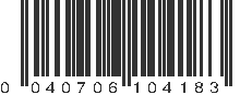 UPC 040706104183