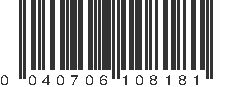 UPC 040706108181