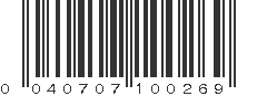 UPC 040707100269