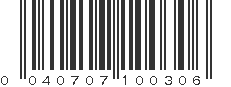 UPC 040707100306