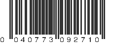 UPC 040773092710