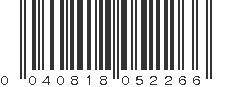 UPC 040818052266