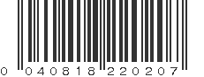 UPC 040818220207