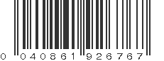 UPC 040861926767