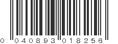 UPC 040893018256