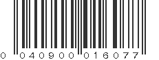 UPC 040900016077