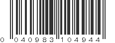 UPC 040983104944