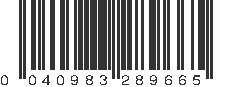 UPC 040983289665