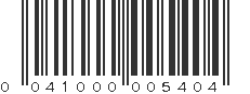 UPC 041000005404