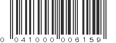 UPC 041000006159