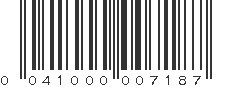 UPC 041000007187