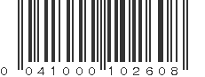 UPC 041000102608