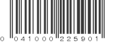 UPC 041000225901