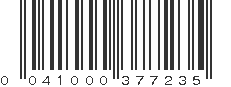 UPC 041000377235