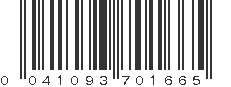 UPC 041093701665