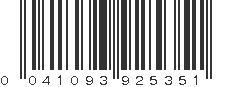 UPC 041093925351