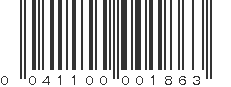 UPC 041100001863