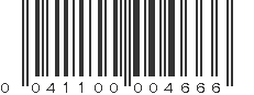 UPC 041100004666