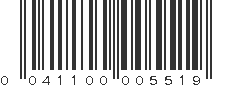 UPC 041100005519