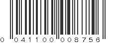 UPC 041100008756