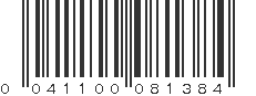 UPC 041100081384