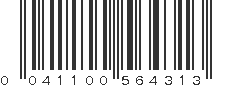 UPC 041100564313