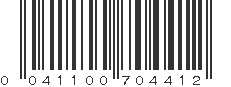 UPC 041100704412