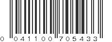 UPC 041100705433