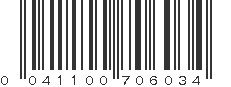 UPC 041100706034