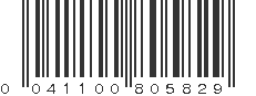 UPC 041100805829