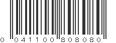 UPC 041100808080