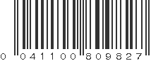 UPC 041100809827